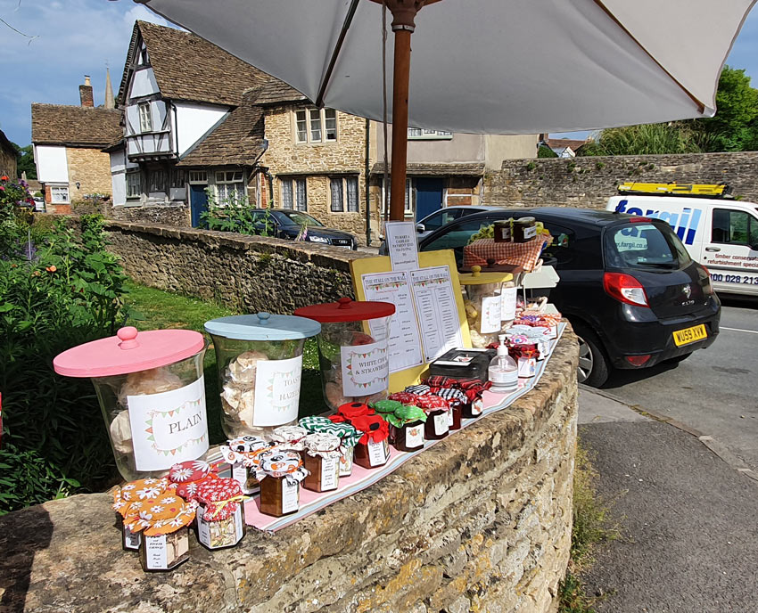 Jams and preserves for sale, Lacock