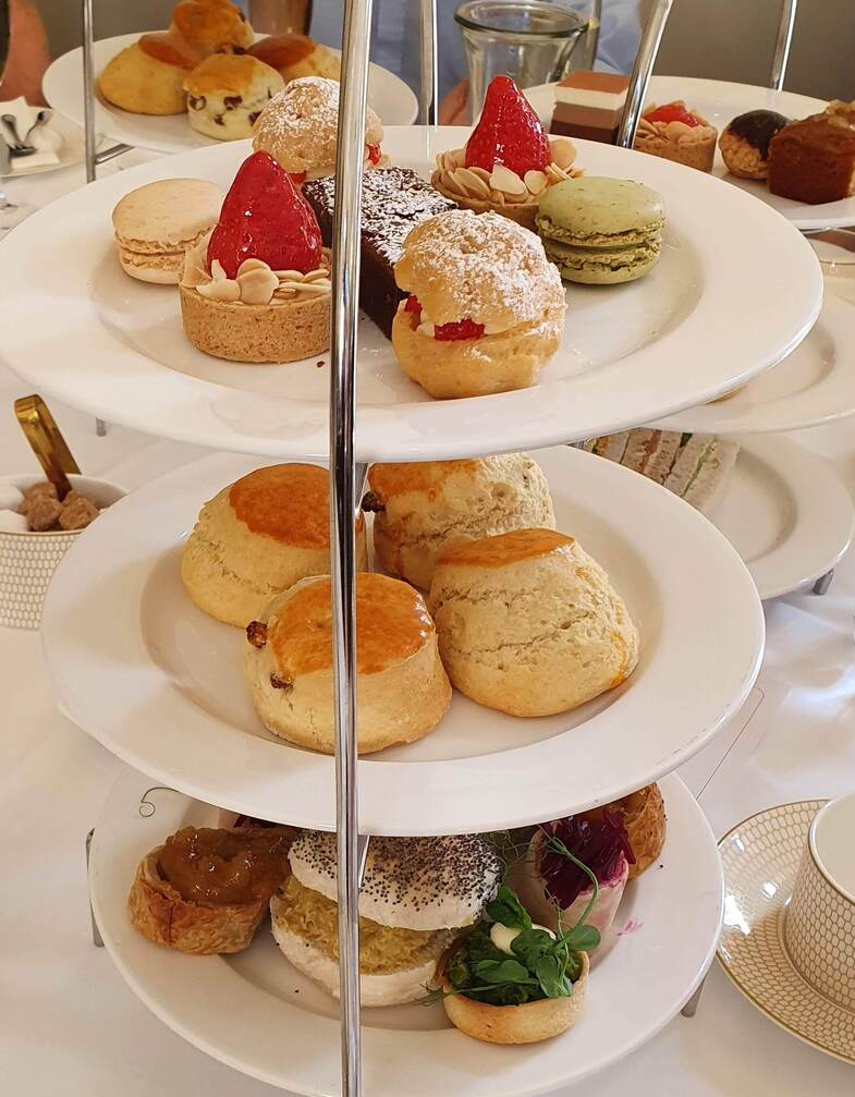 Afternoon tea at the Pump Room, Bath: scones, cakes and savouries