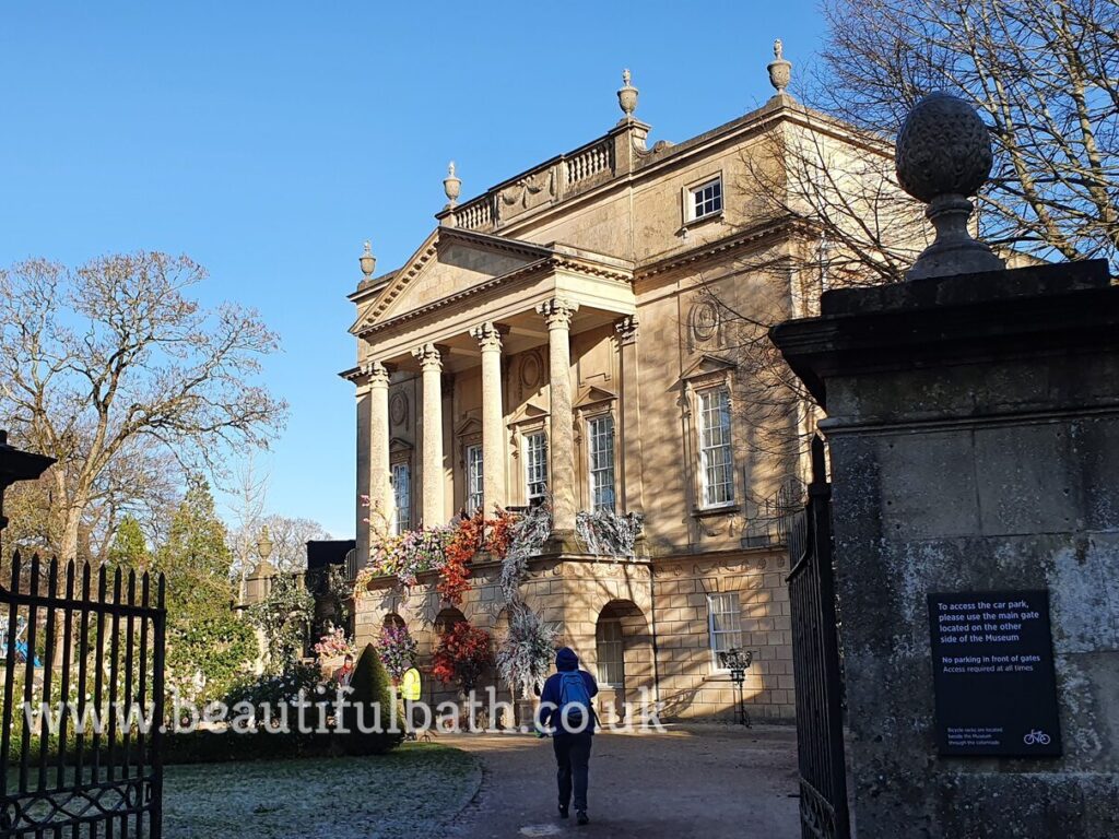 Holburne Museum, Bath, decorated for Bridgerton filming